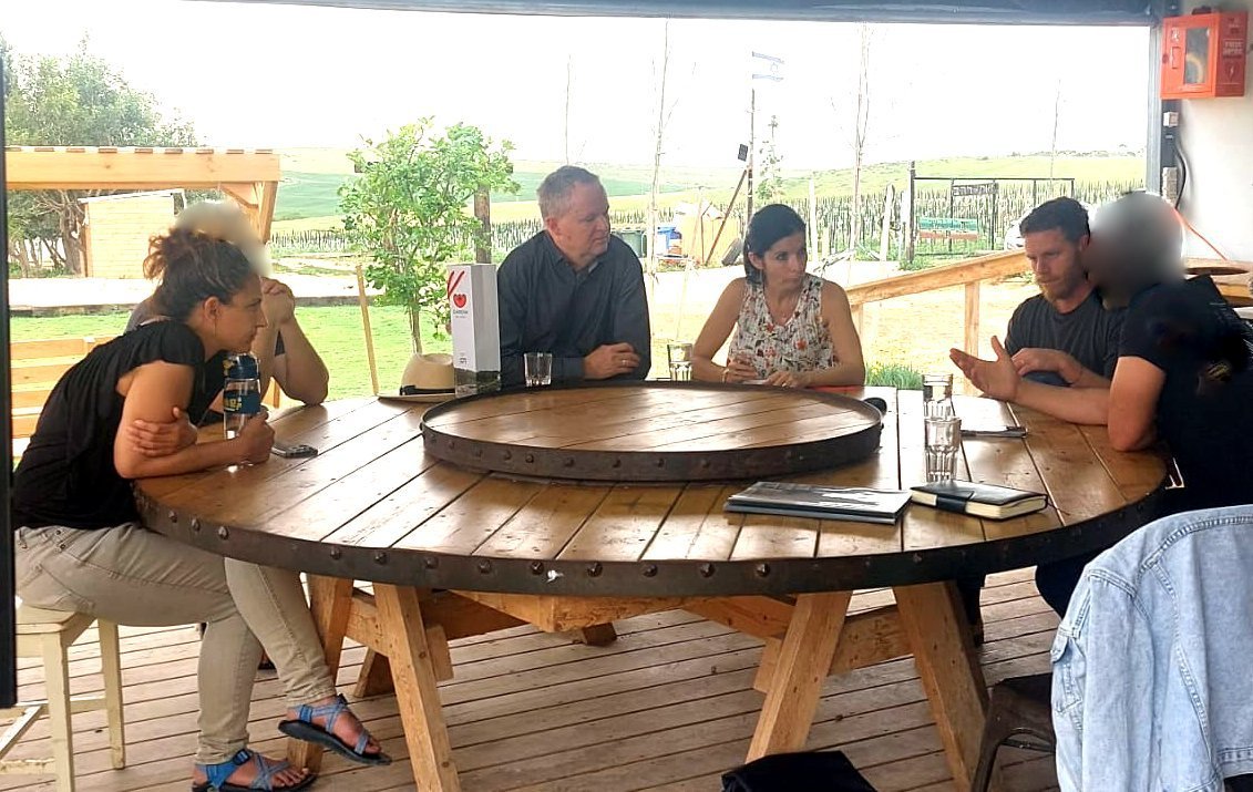 Unser Besuch im April 2024 auf der Lahav Farm. Foto privat